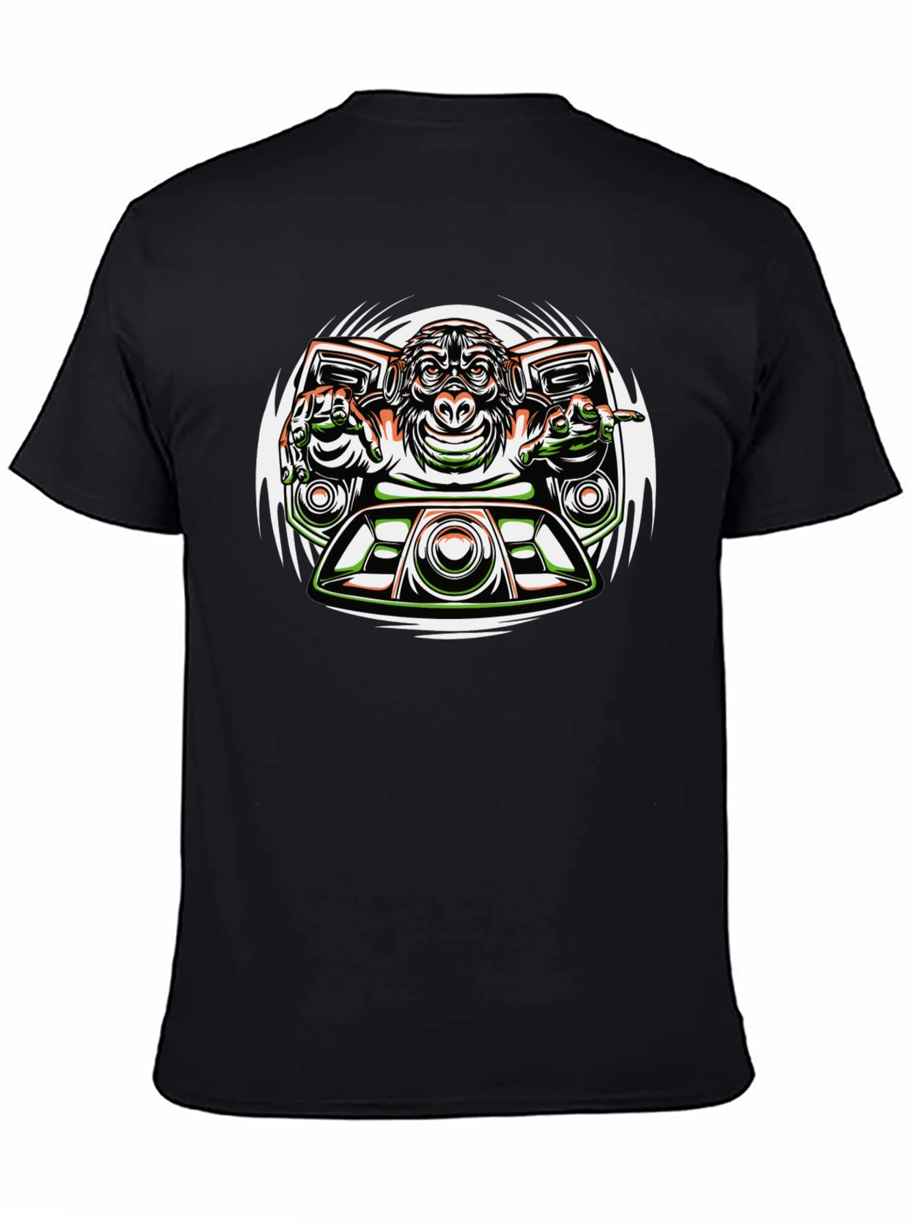 DJ Monkey Graphic Tee - Unique Streetwear Design