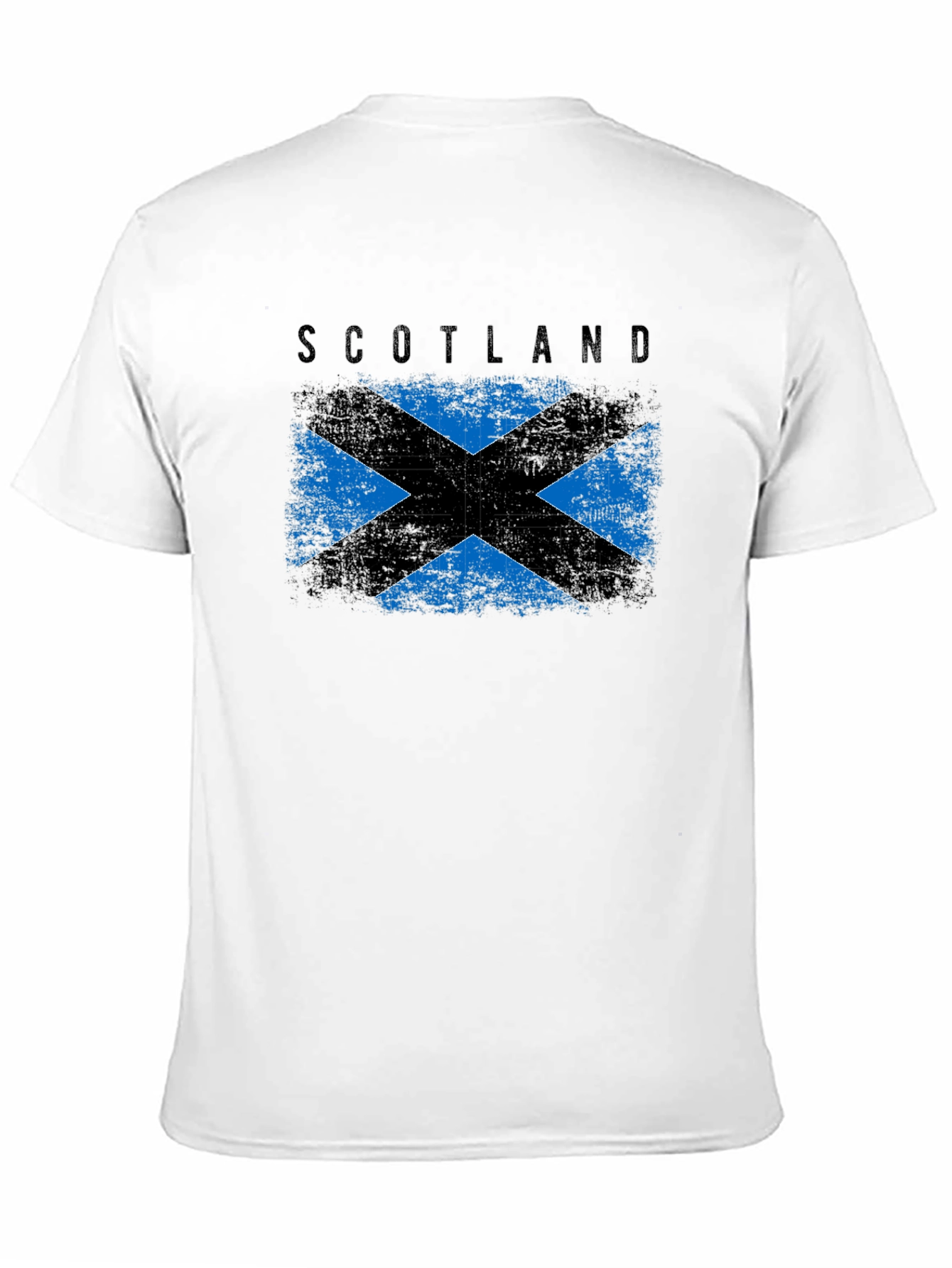 Scotland Flag Graphic Black T-Shirt