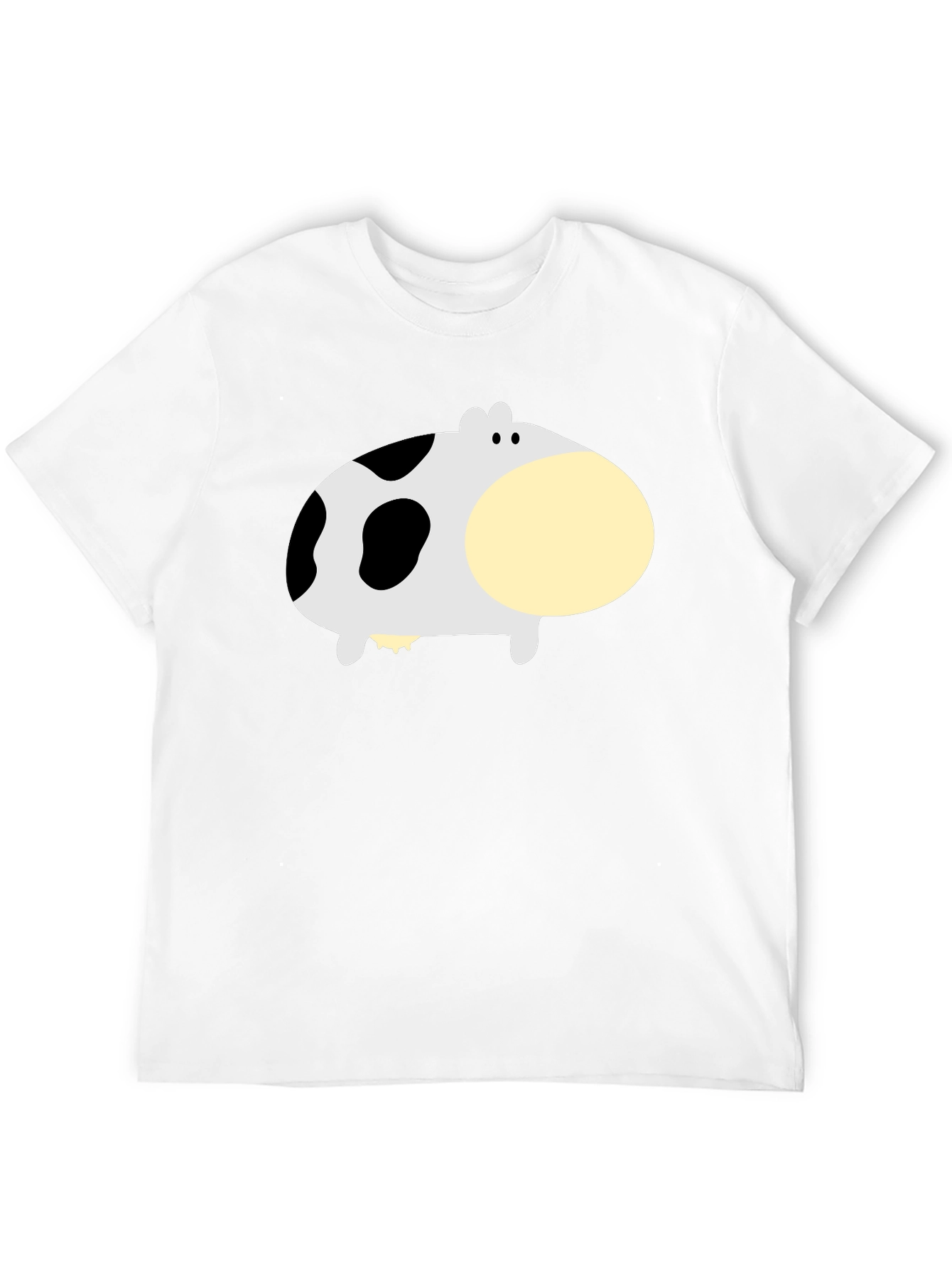 Funny Cow Graphic Black T-Shirt