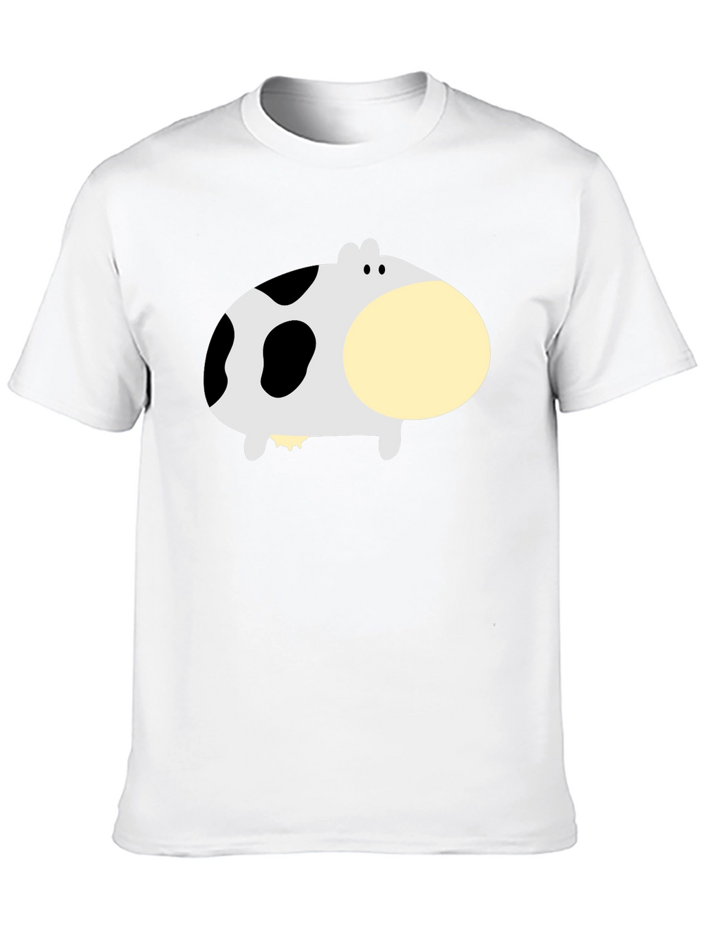 Funny Cow Graphic Black T-Shirt