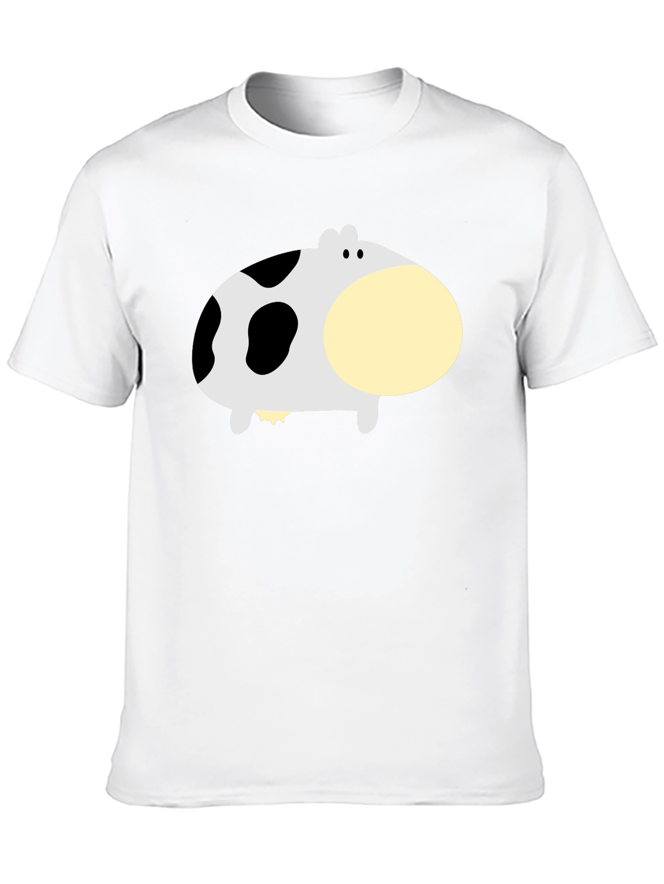 Funny Cow Graphic Black T-Shirt