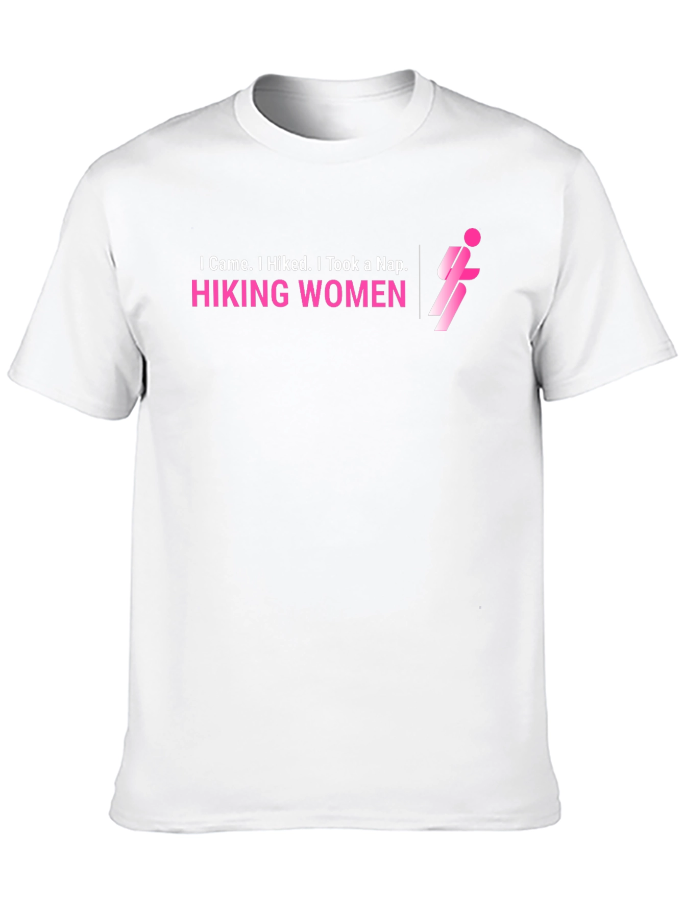 Hiking Women Graphic Tee - I Came I Hiked I Took A Nap T-Shirt