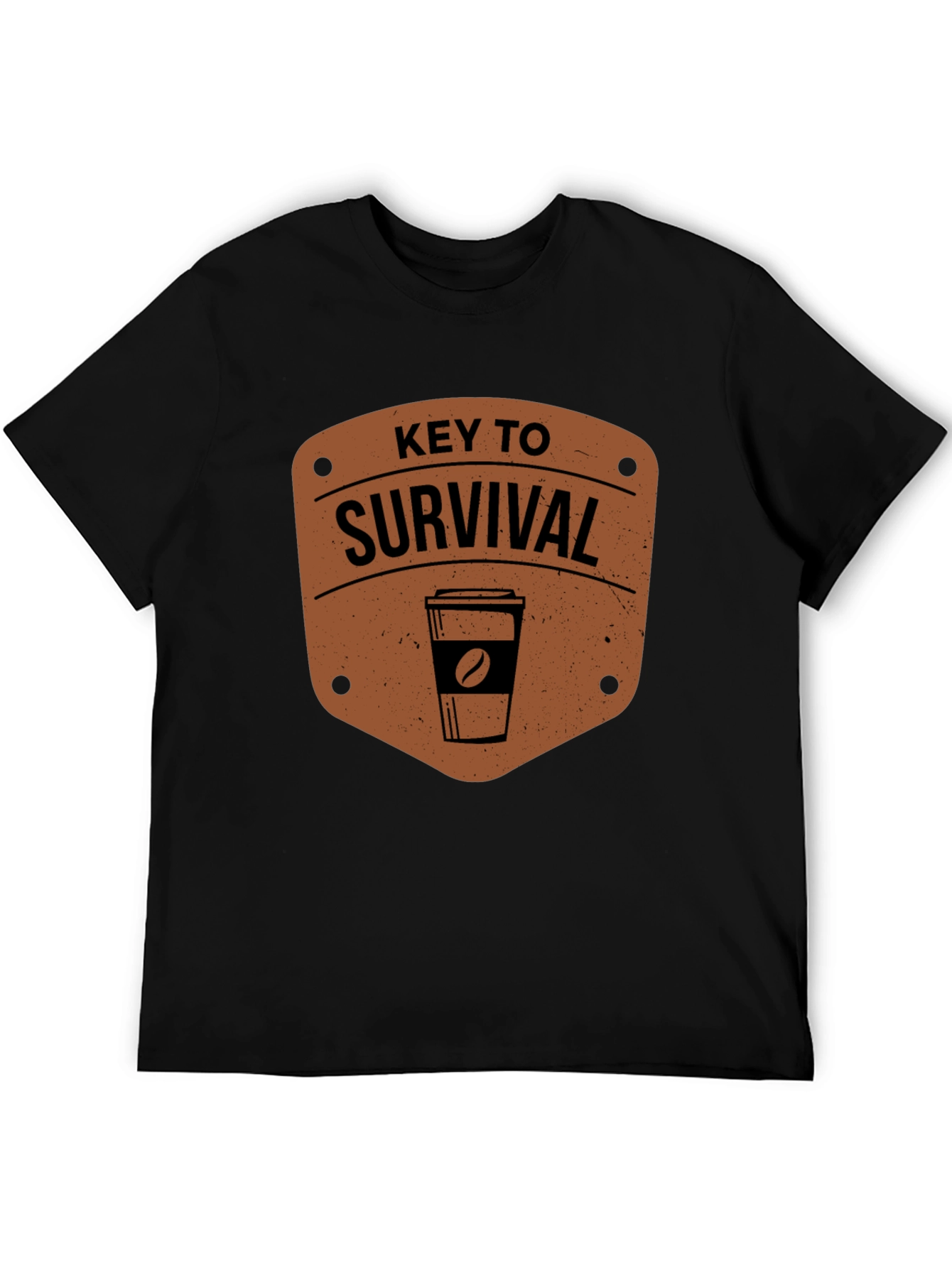 Coffee Key to Survival Graphic T-Shirt