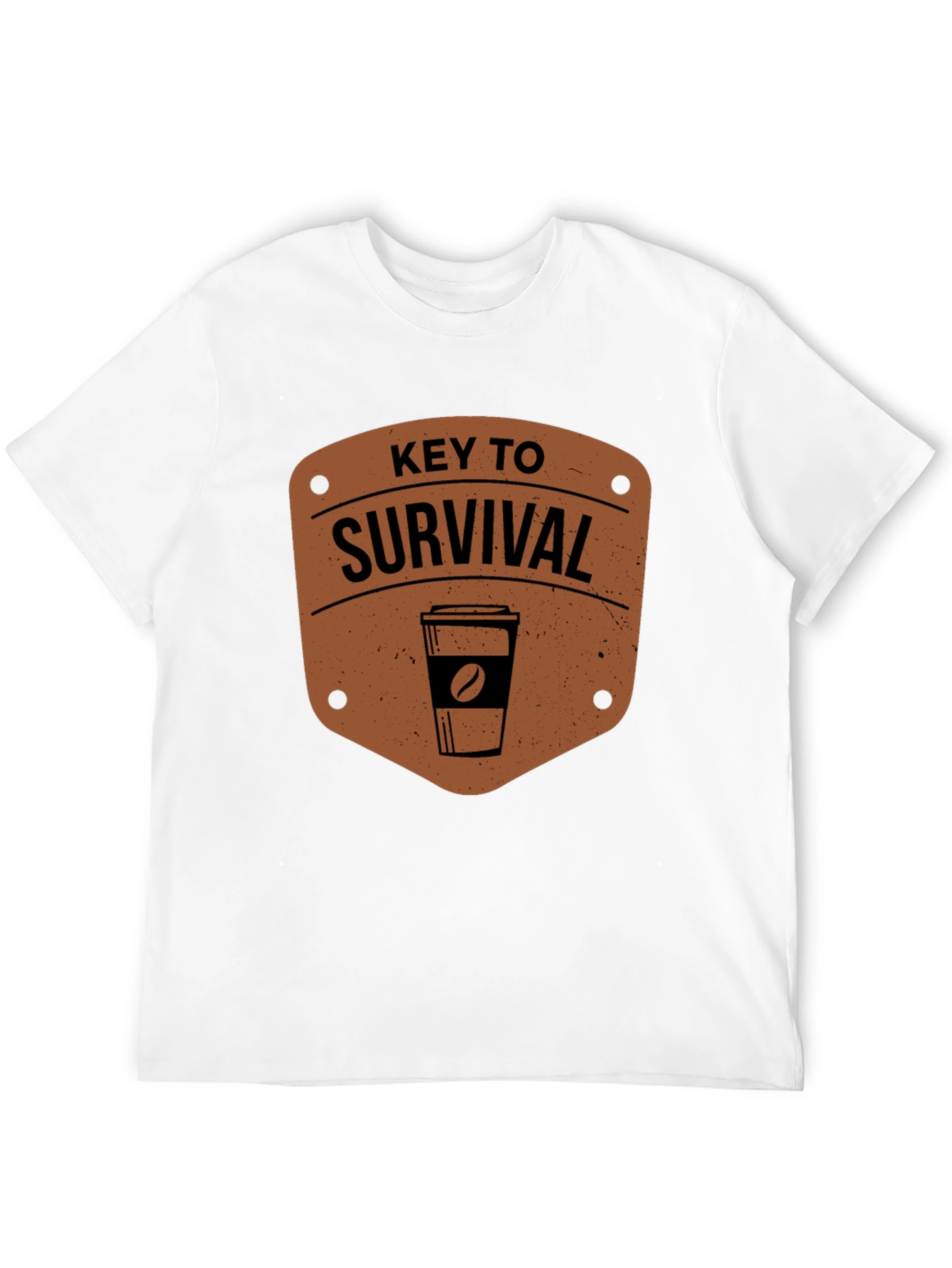Coffee Key to Survival Graphic T-Shirt