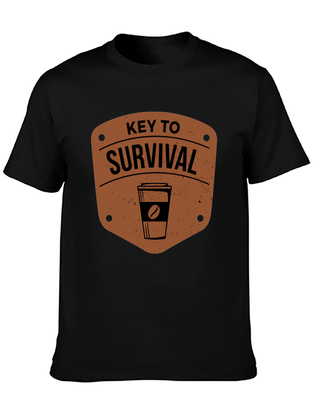 Coffee Key to Survival Graphic T-Shirt