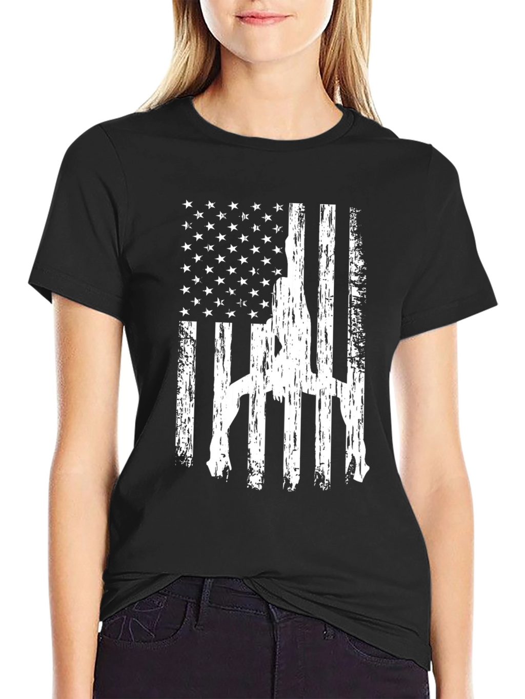 American Flag Gun Rights Graphic T-Shirt