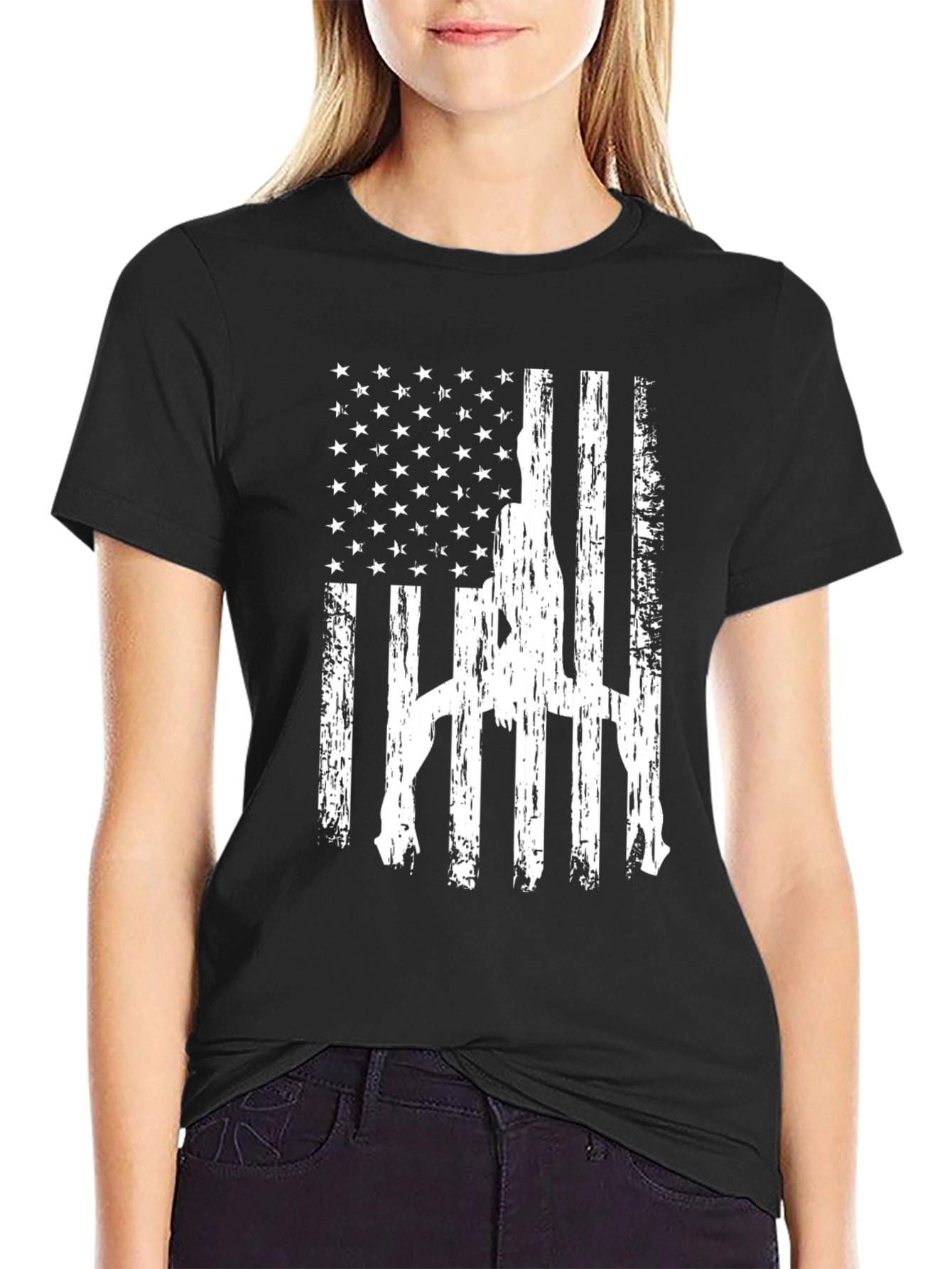 American Flag Gun Rights Graphic T-Shirt