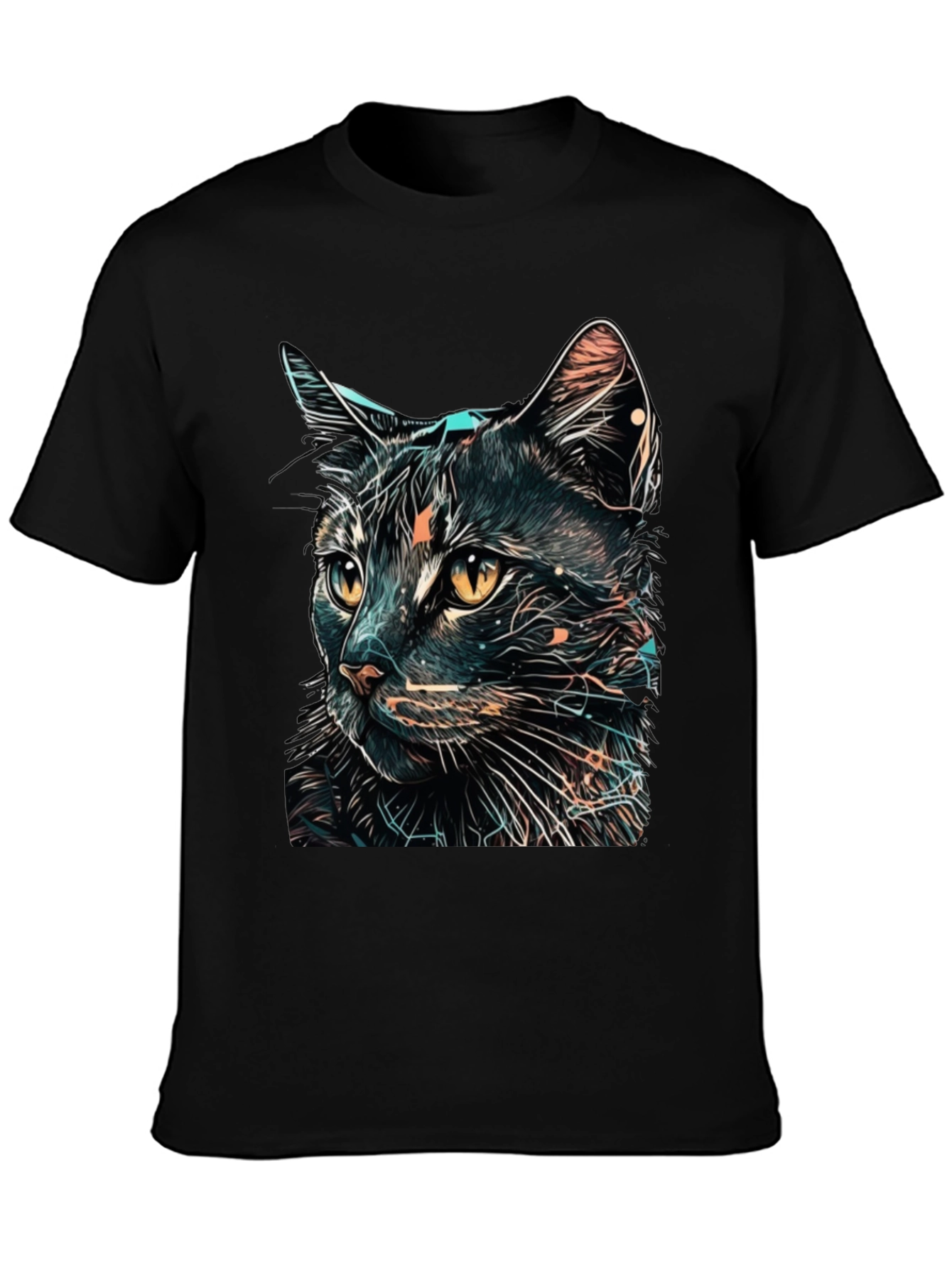 Black Cat Graphic T-Shirt
