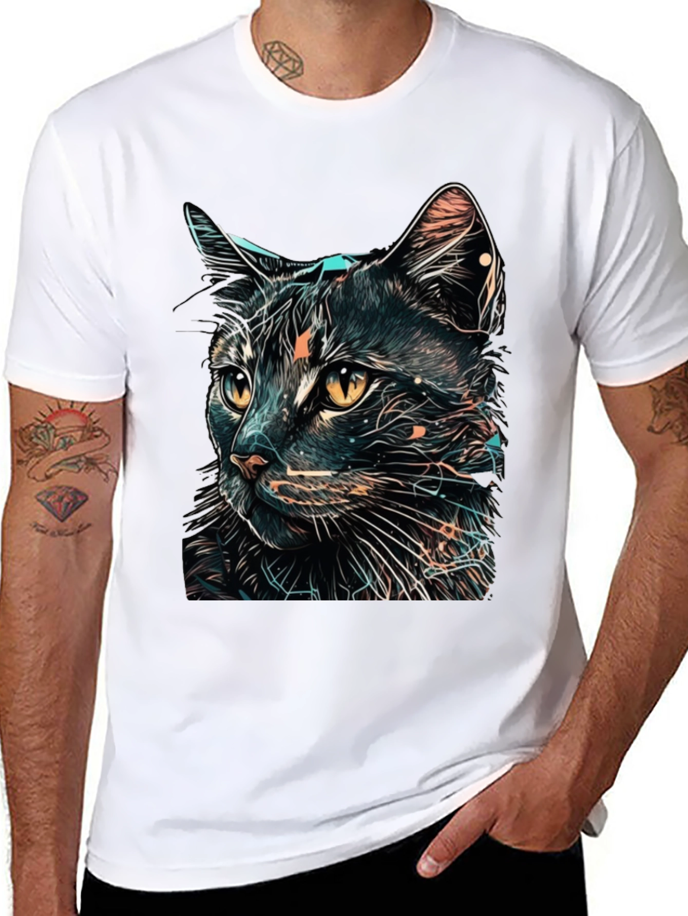 Black Cat Graphic T-Shirt