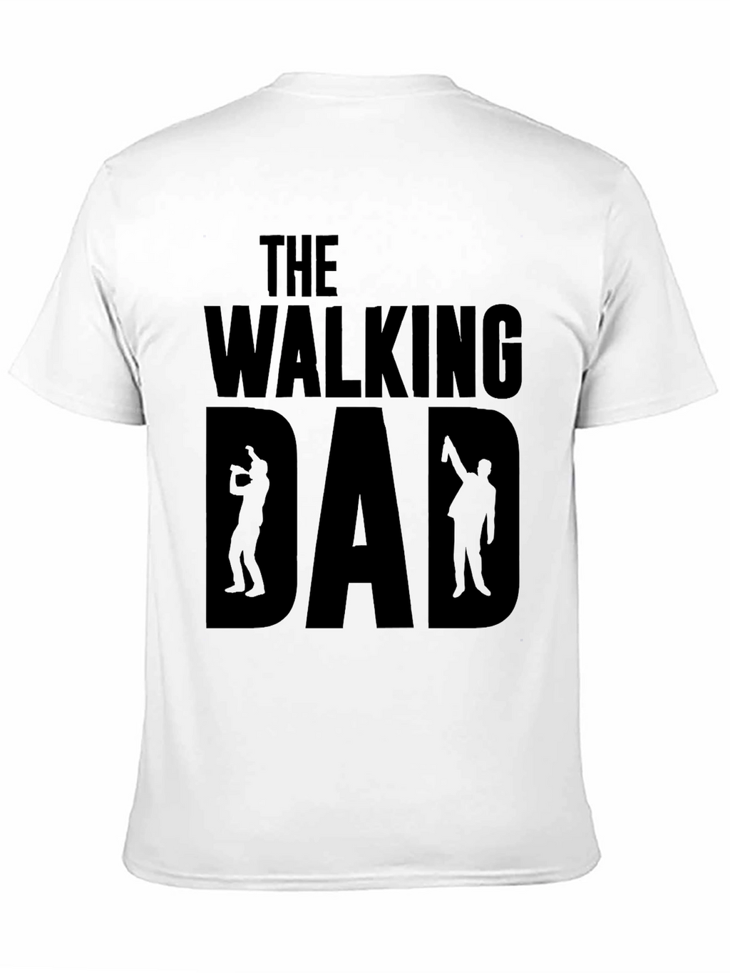 The Walking Dad Black Graphic T-Shirt