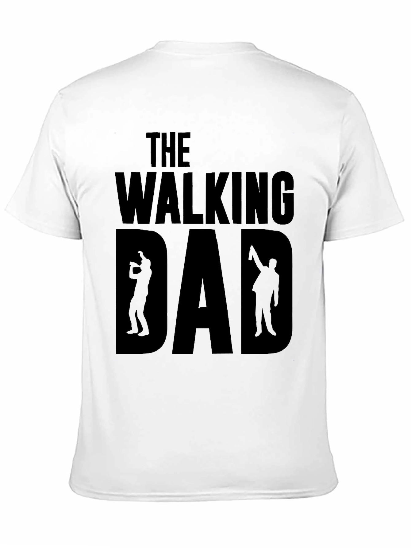 The Walking Dad Black Graphic T-Shirt