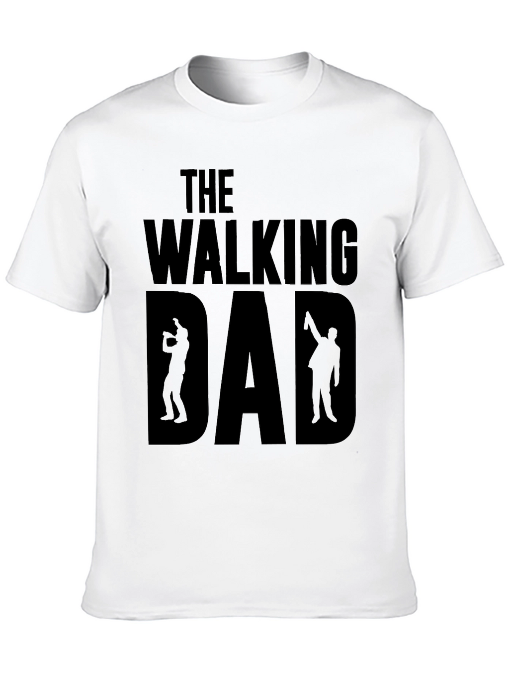 The Walking Dad Black Graphic T-Shirt