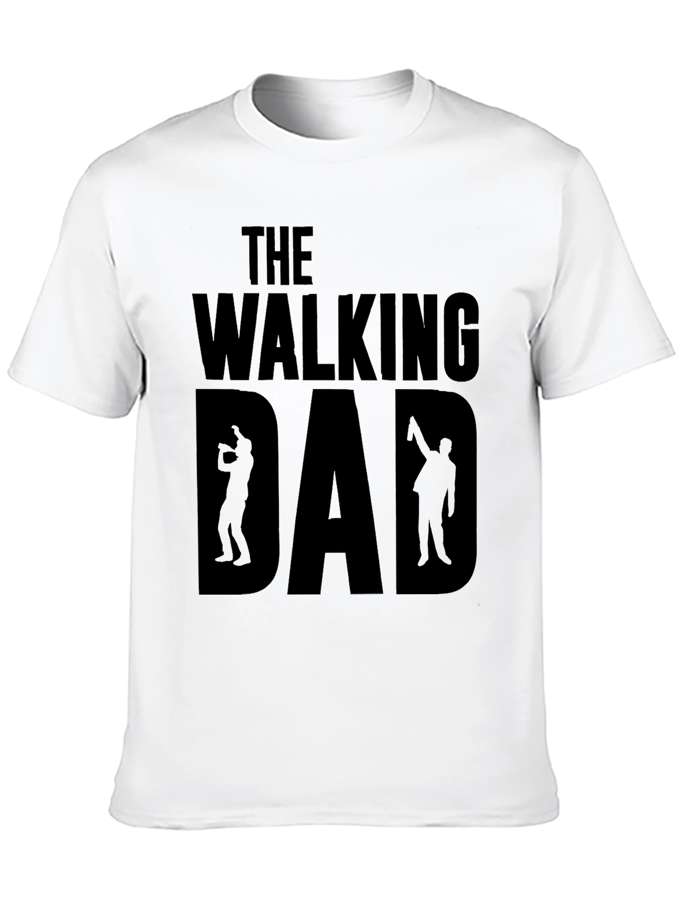 The Walking Dad Black Graphic T-Shirt