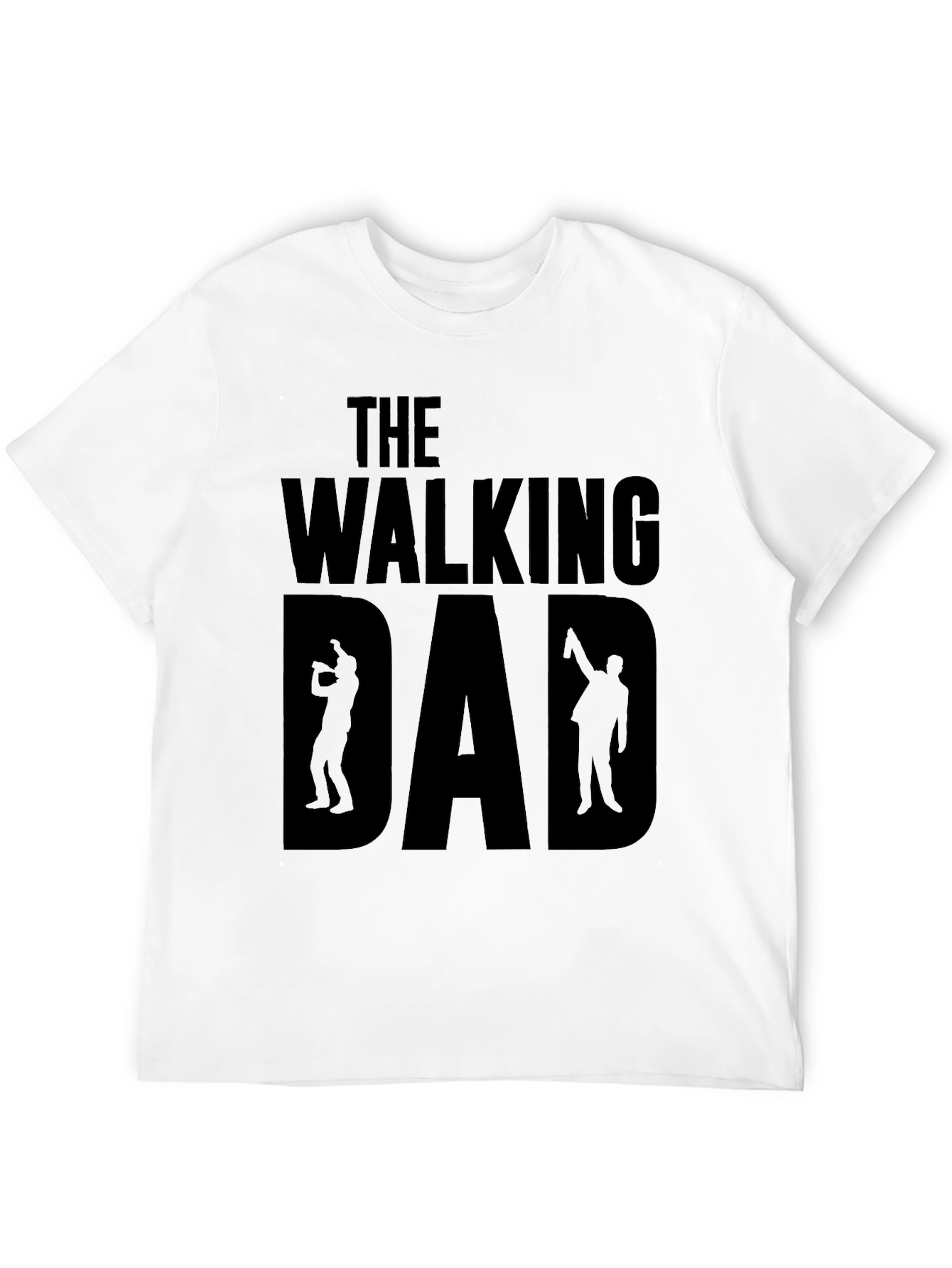 The Walking Dad Black Graphic T-Shirt