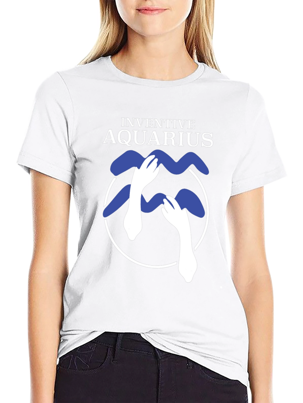 Inventive Aquarius Graphic T-Shirt - Zodiac Design