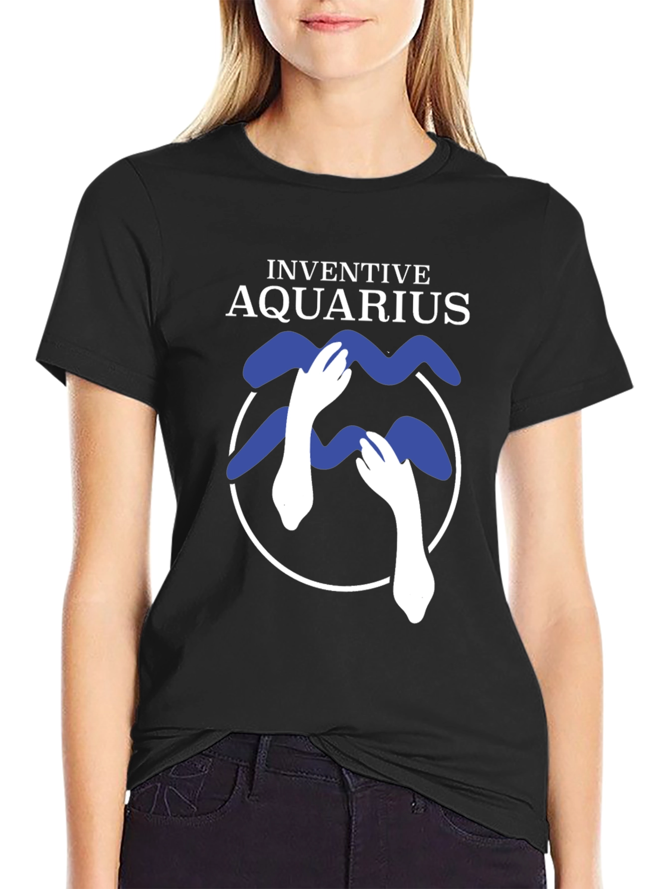 Inventive Aquarius Graphic T-Shirt - Zodiac Design