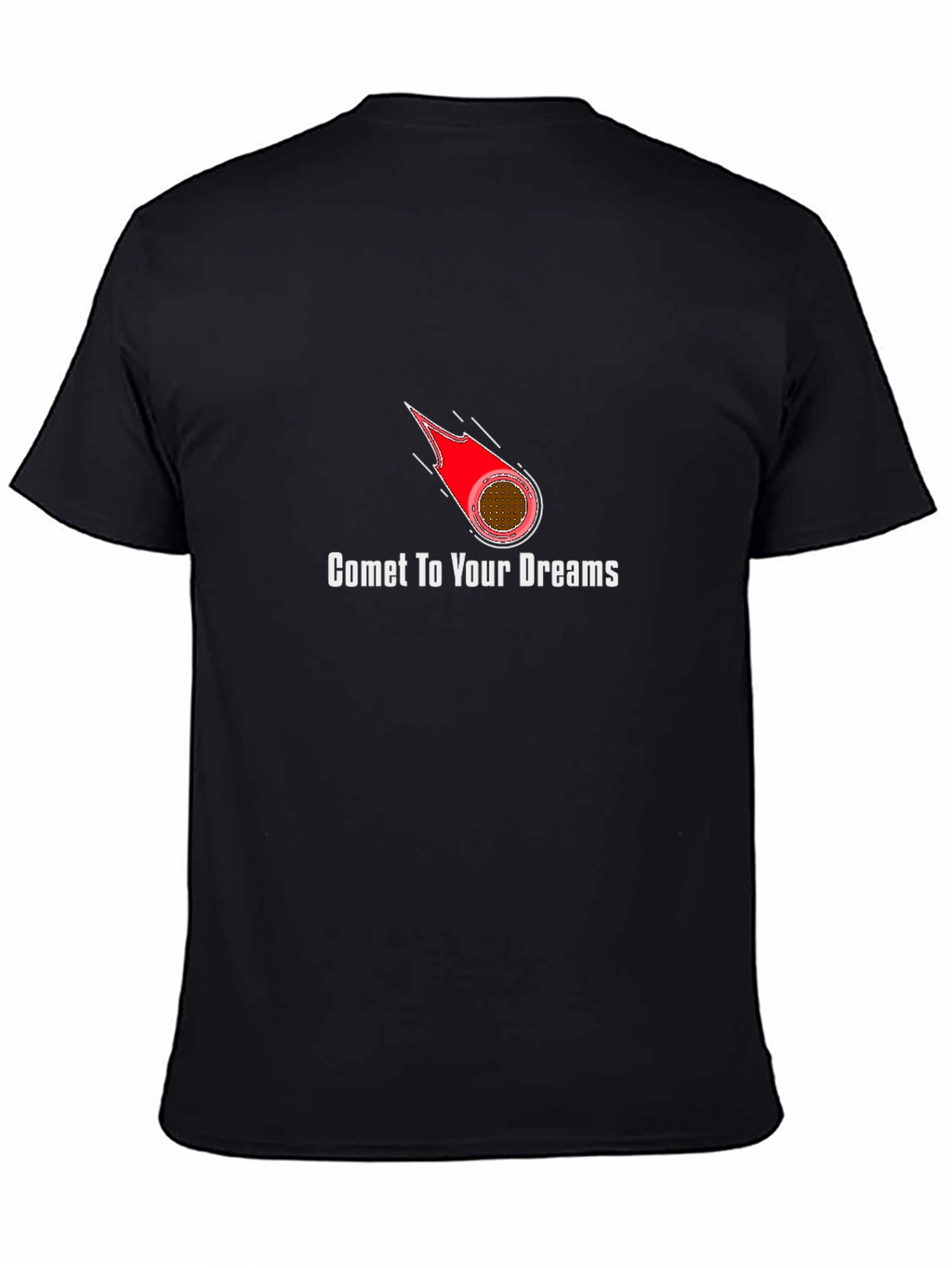 Comet To Your Dreams Black Graphic T-Shirt