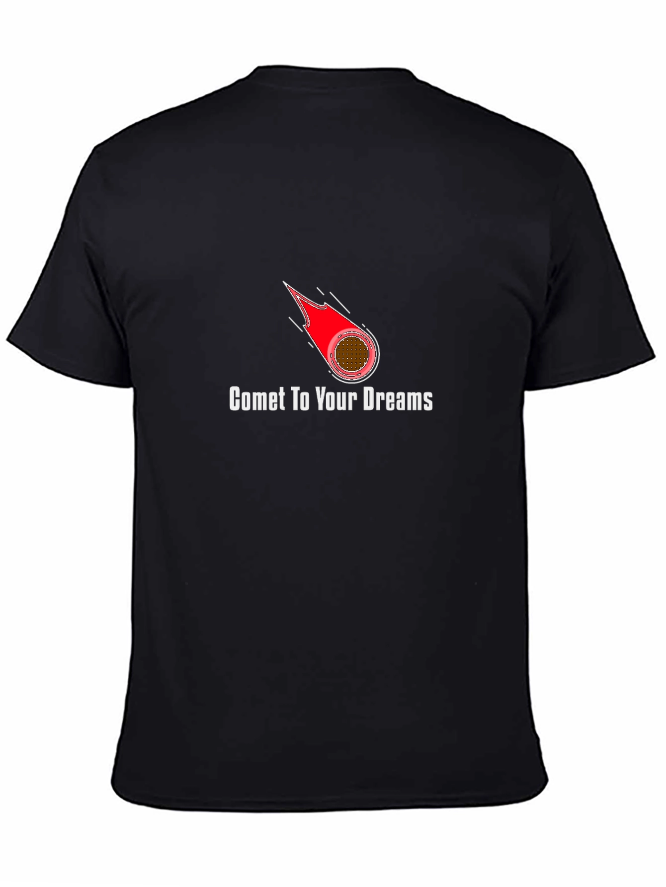 Comet To Your Dreams Black Graphic T-Shirt