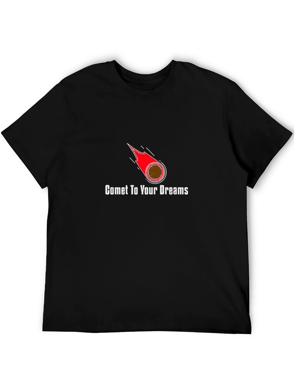 Comet To Your Dreams Black Graphic T-Shirt