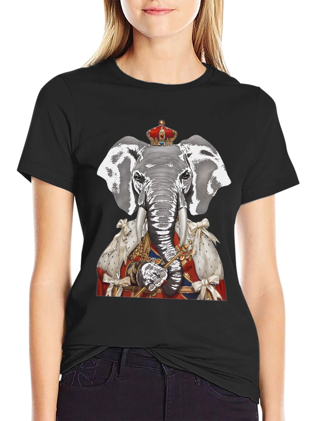 Regal Elephant Graphic T-Shirt