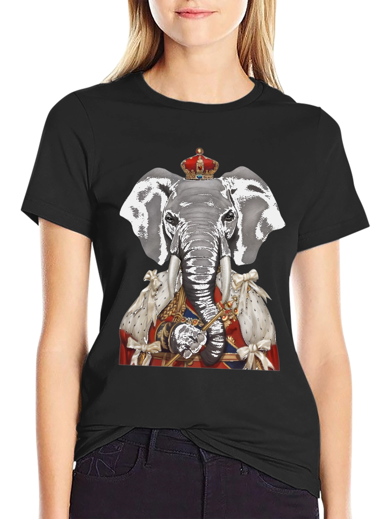 Regal Elephant Graphic T-Shirt