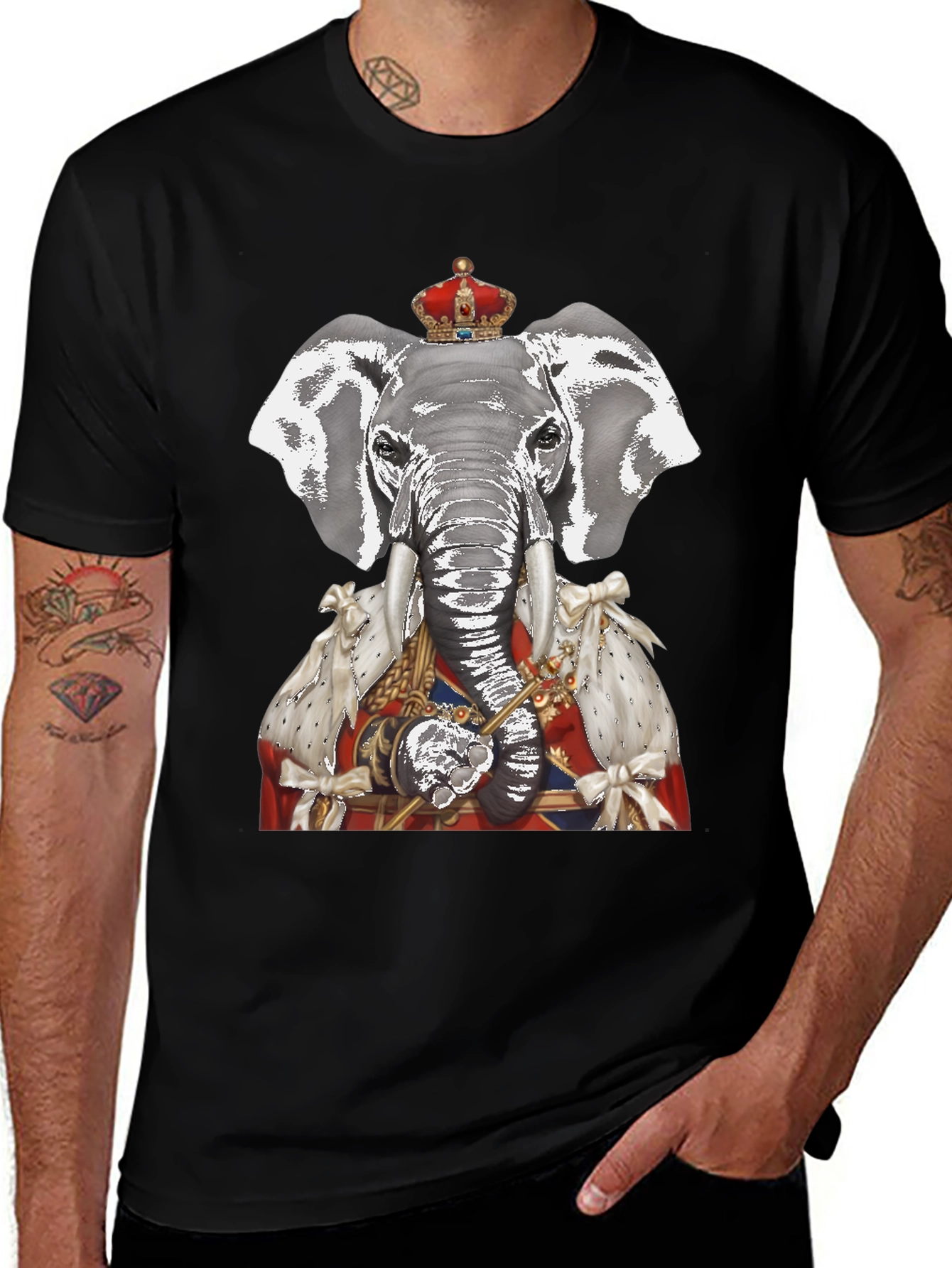 Regal Elephant Graphic T-Shirt