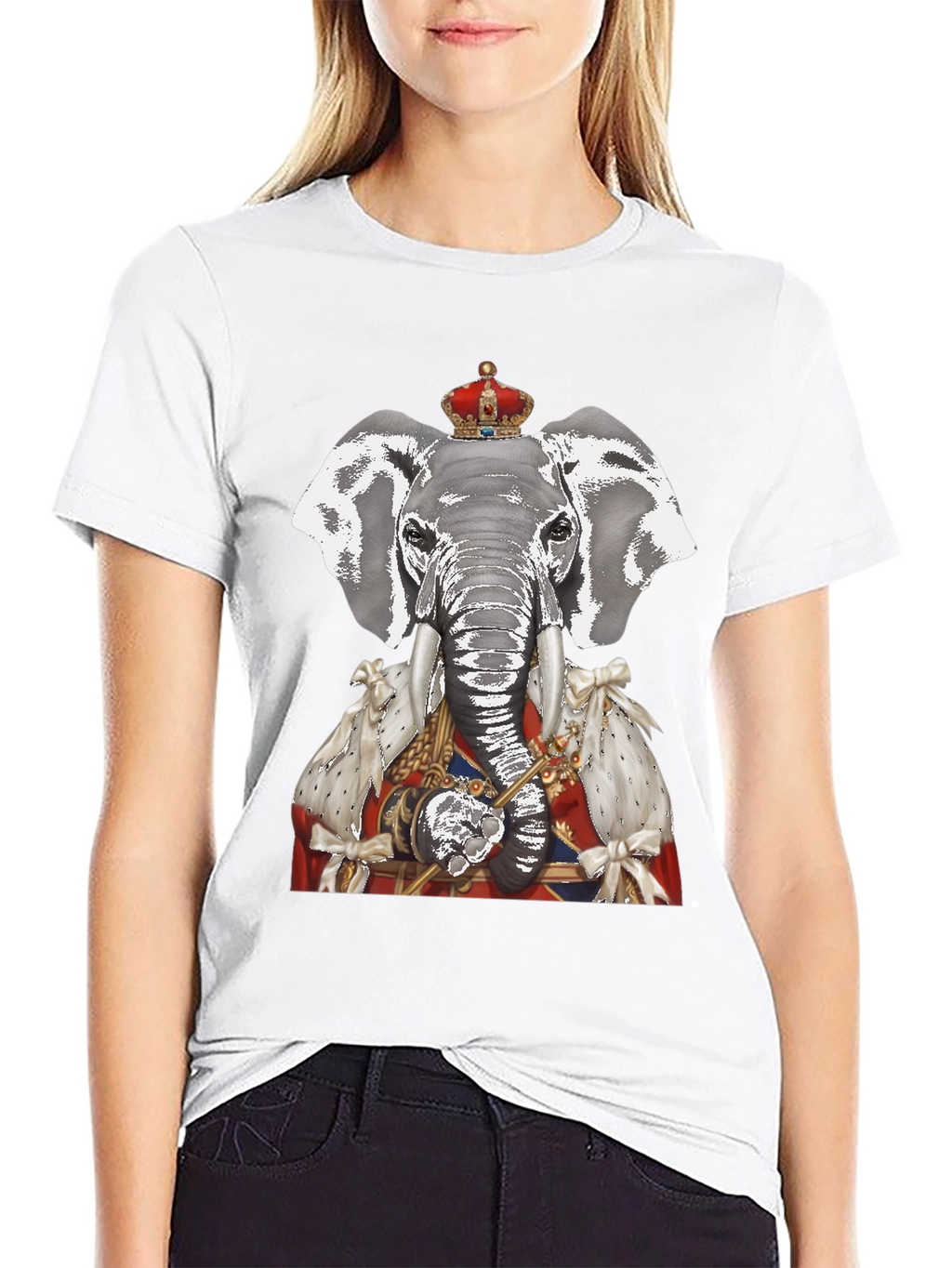 Regal Elephant Graphic T-Shirt
