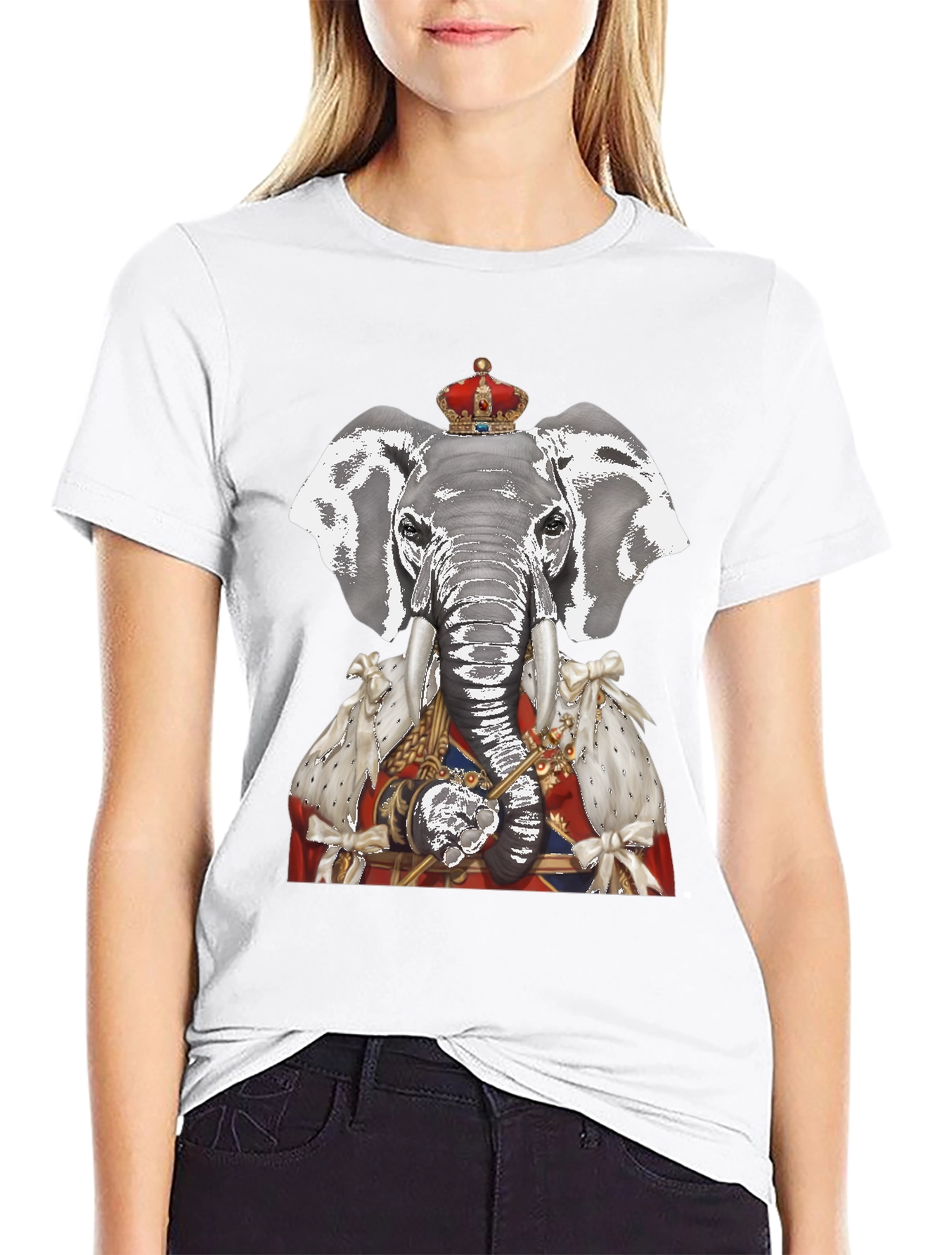 Regal Elephant Graphic T-Shirt