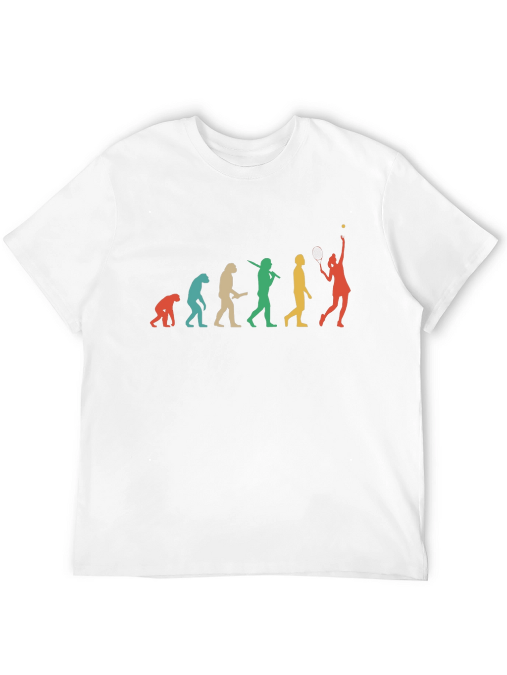 Evolution of Tennis Player Graphic Tee - Unisex
