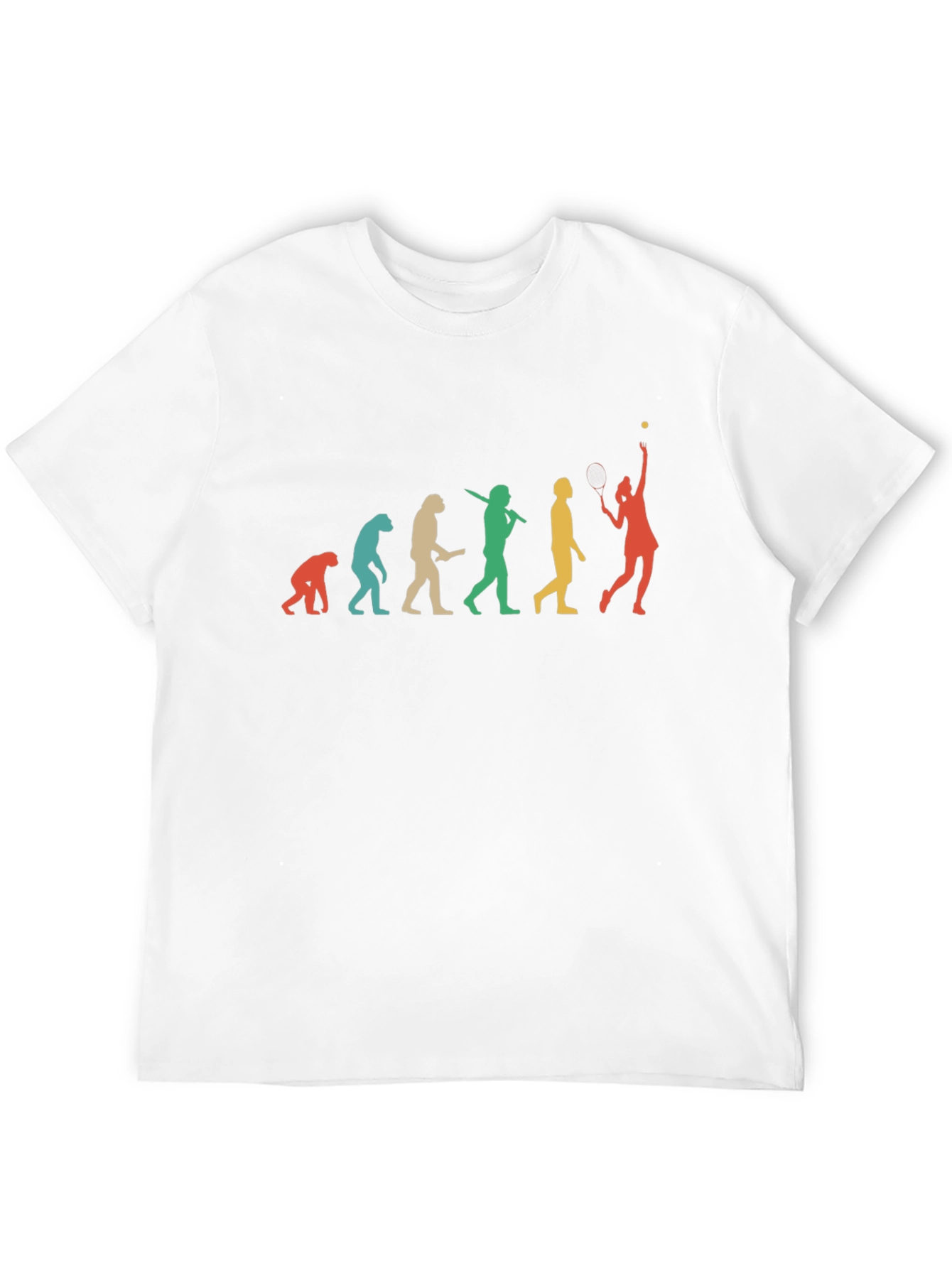 Evolution of Tennis Player Graphic Tee - Unisex