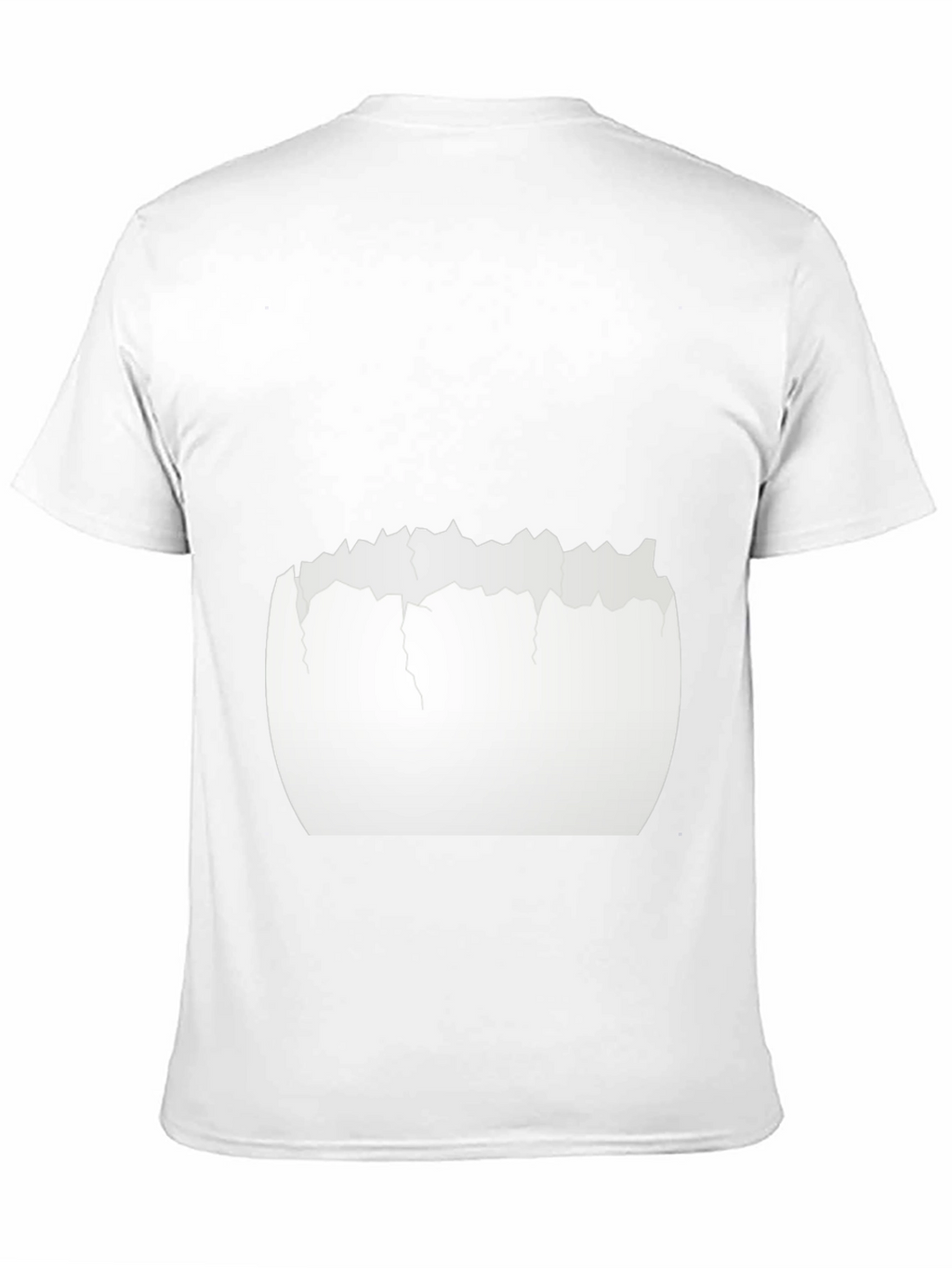 Cracked Eggshell Graphic Tee - Unique Black T-Shirt