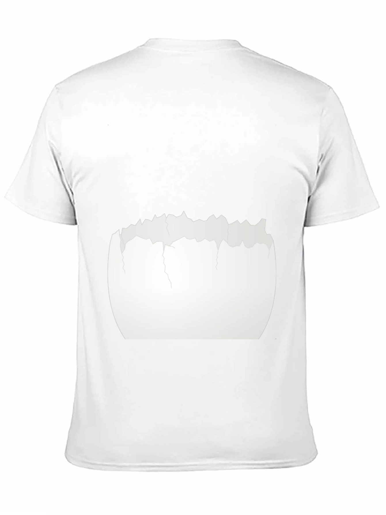 Cracked Eggshell Graphic Tee - Unique Black T-Shirt
