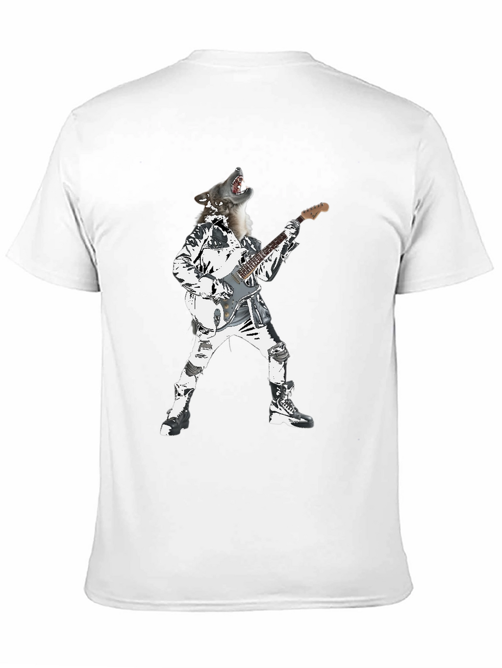 Wolf Rock Star Graphic T-Shirt
