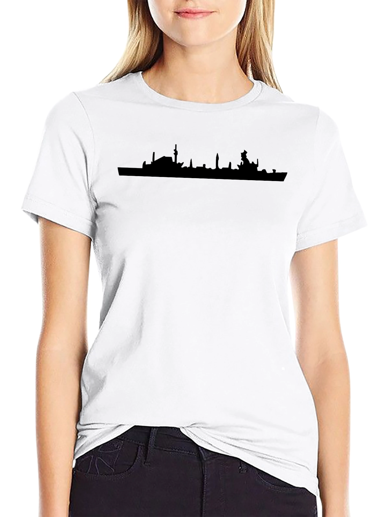 Urban Skyline Graphic Tee - Modern City Silhouette
