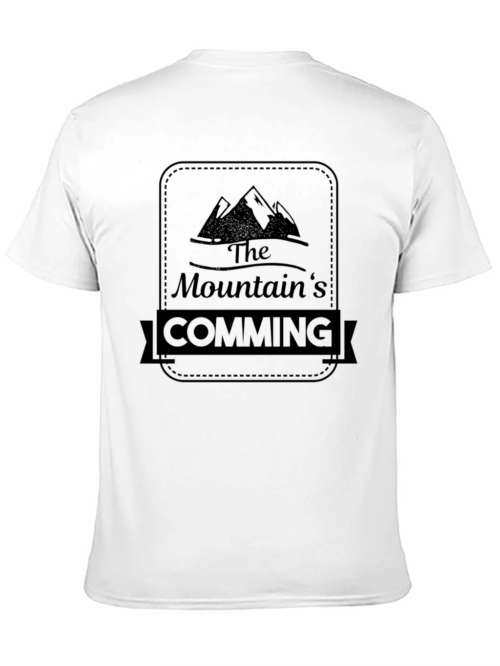 The Mountains Coming Black Graphic Tee