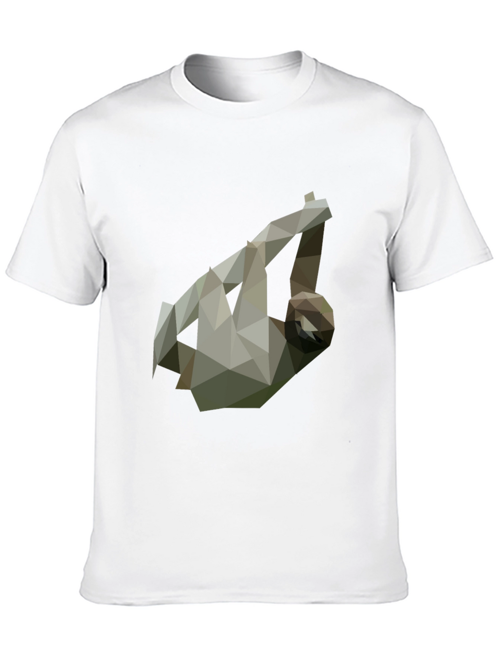 Geometric Sloth Tee - Modern Graphic Print