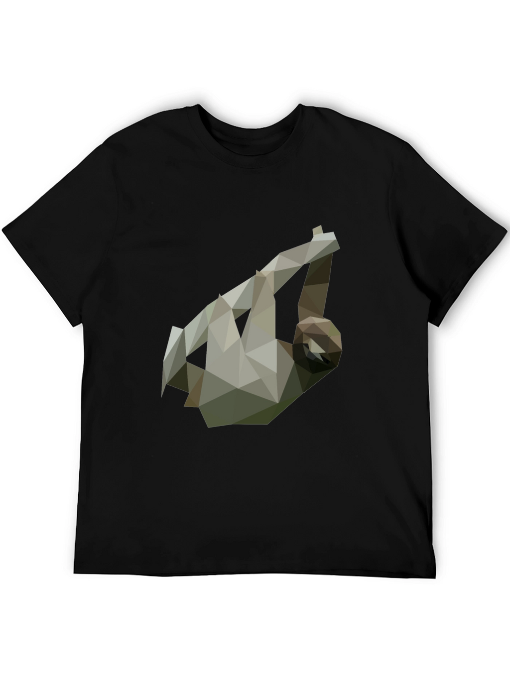 Geometric Sloth Tee - Modern Graphic Print