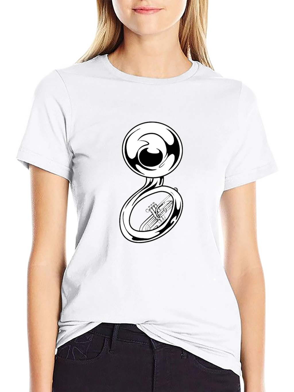 Sousaphone Graphic Tee - Musical Instrument T-Shirt