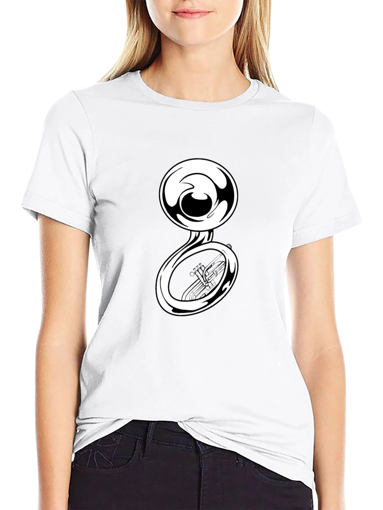 Sousaphone Graphic Tee - Musical Instrument T-Shirt