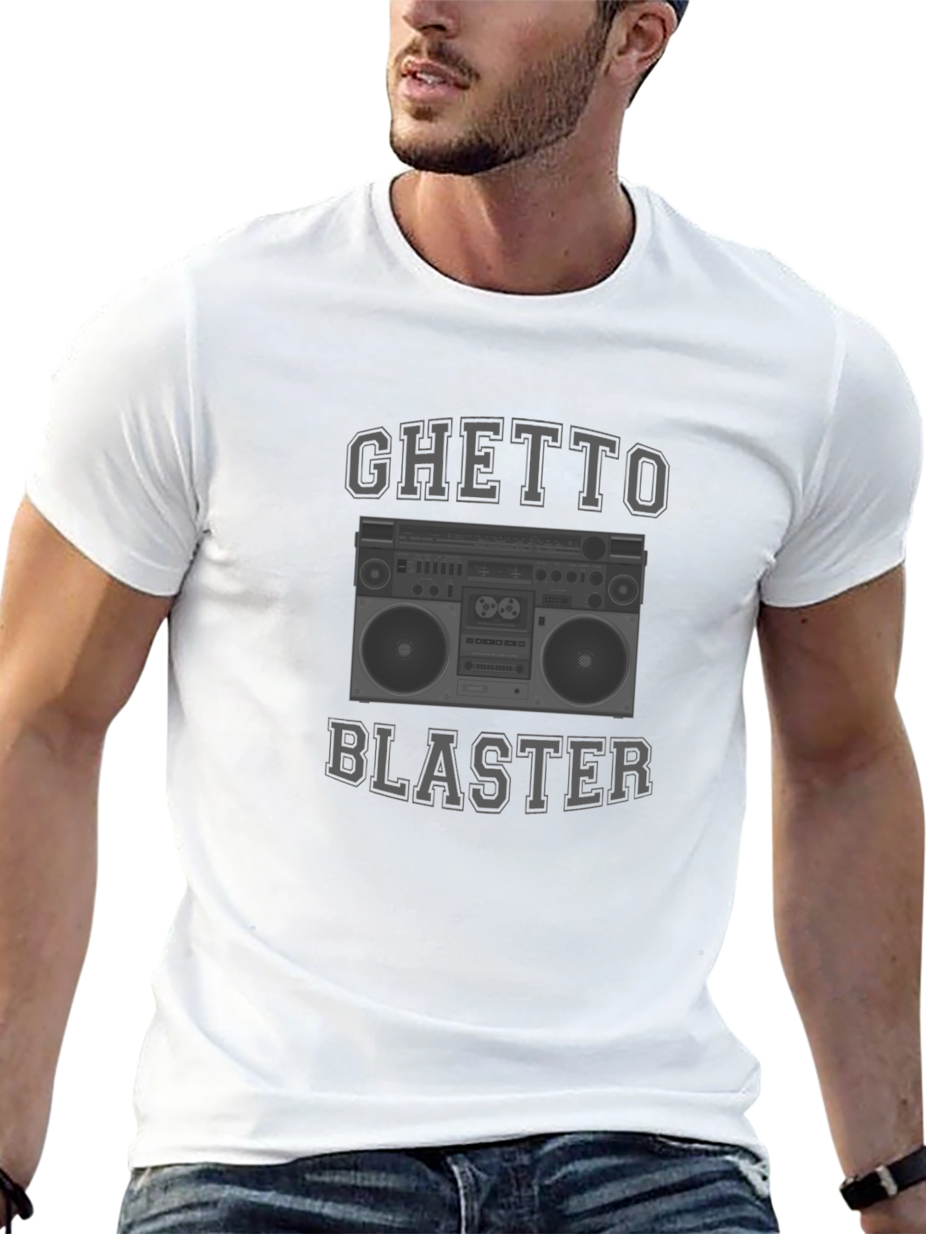 Ghetto Blaster Boombox Graphic T-Shirt