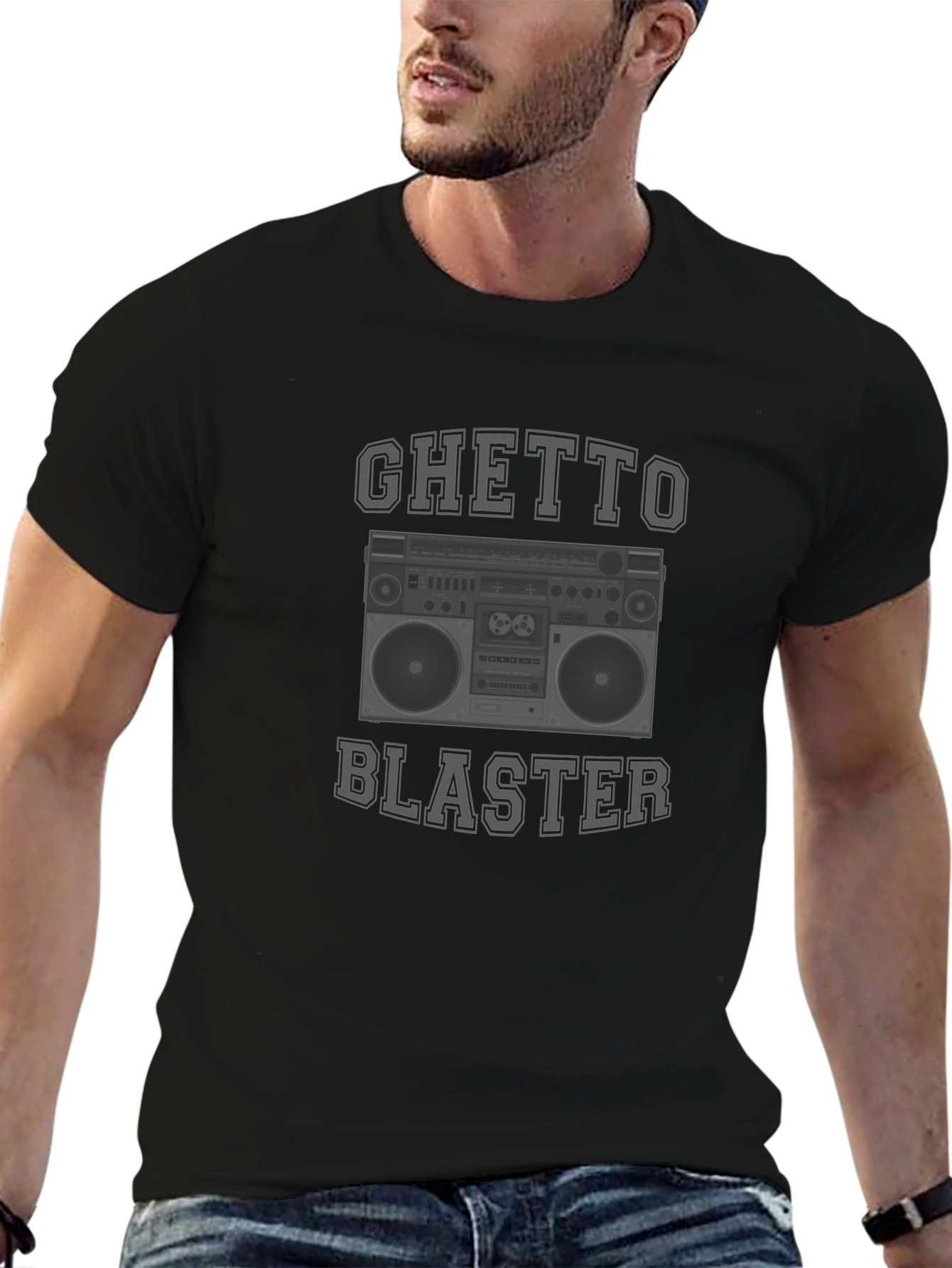 Ghetto Blaster Boombox Graphic T-Shirt