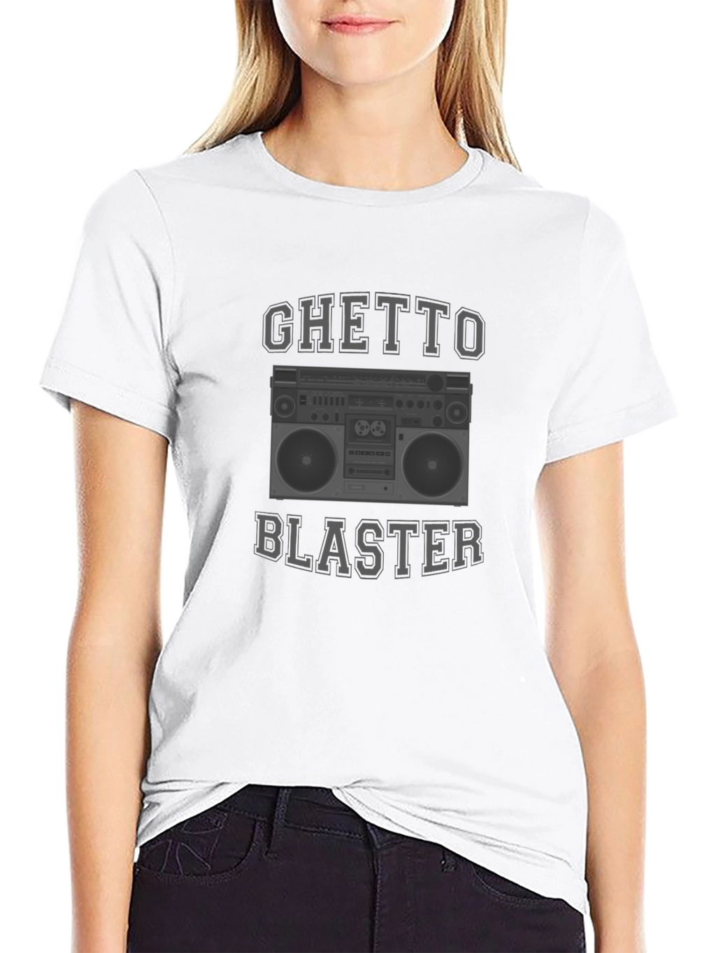 Ghetto Blaster Boombox Graphic T-Shirt