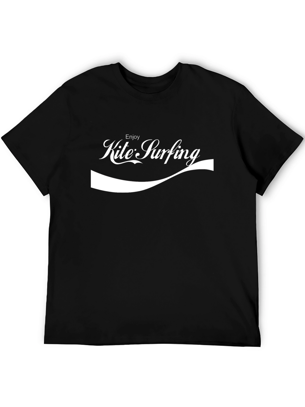 Enjoy Kite Surfing Black T-Shirt