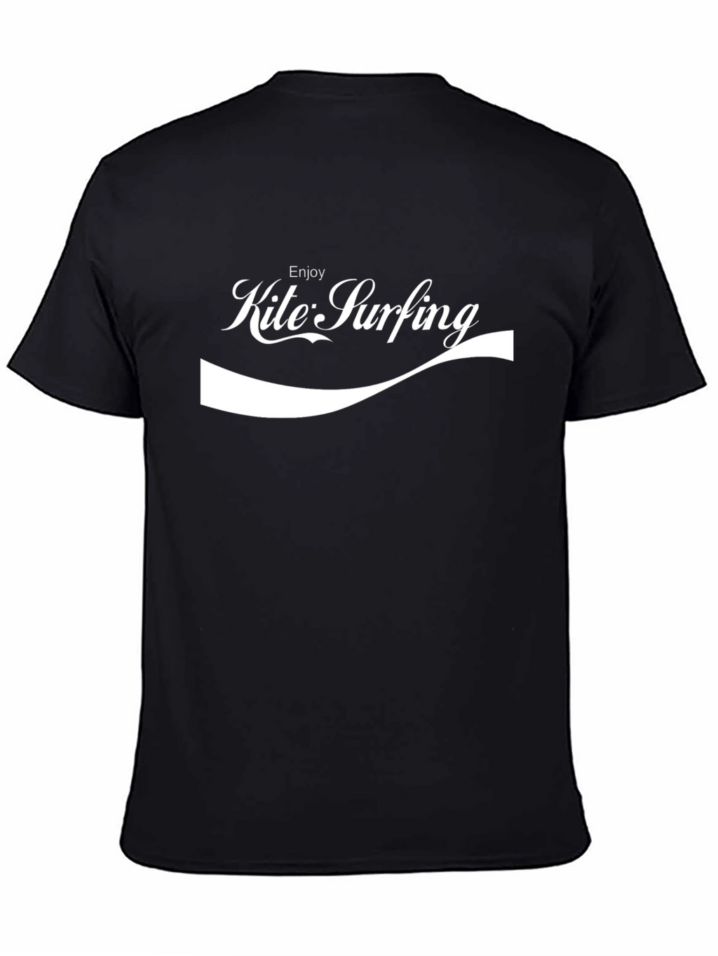 Enjoy Kite Surfing Black T-Shirt