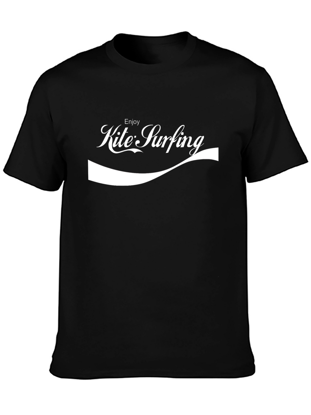 Enjoy Kite Surfing Black T-Shirt