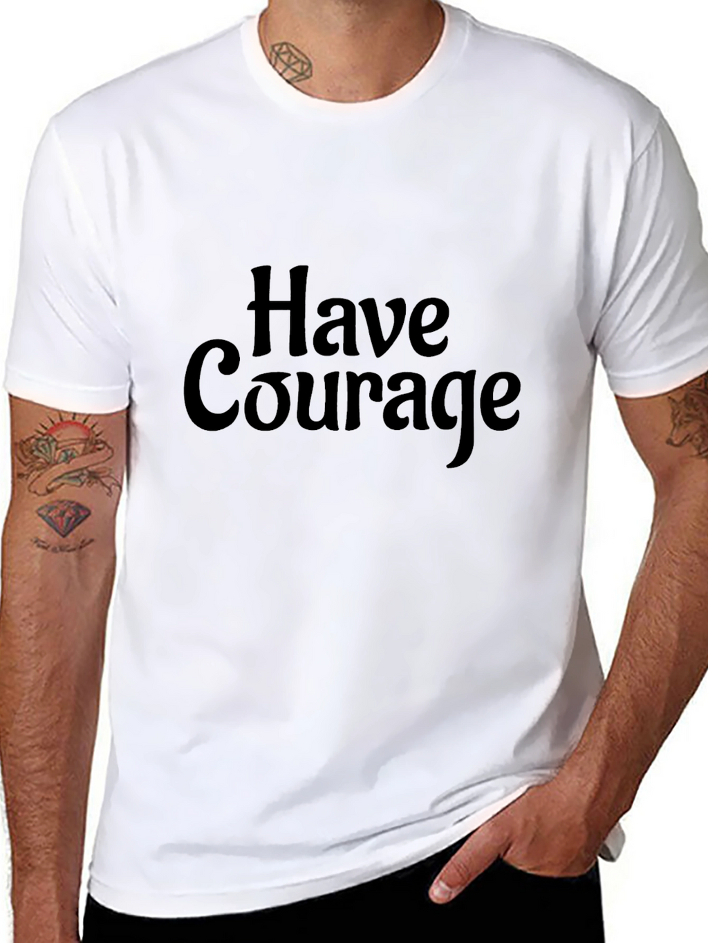 Have Courage Black T-Shirt