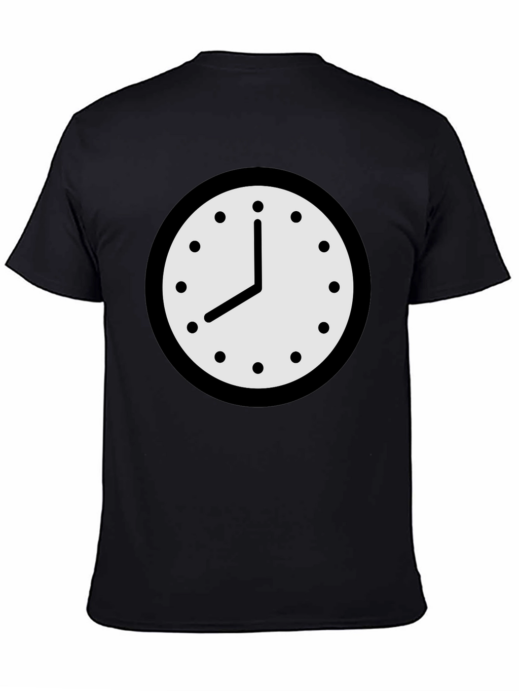 Clock Graphic T-Shirt - Classic Timepiece Design