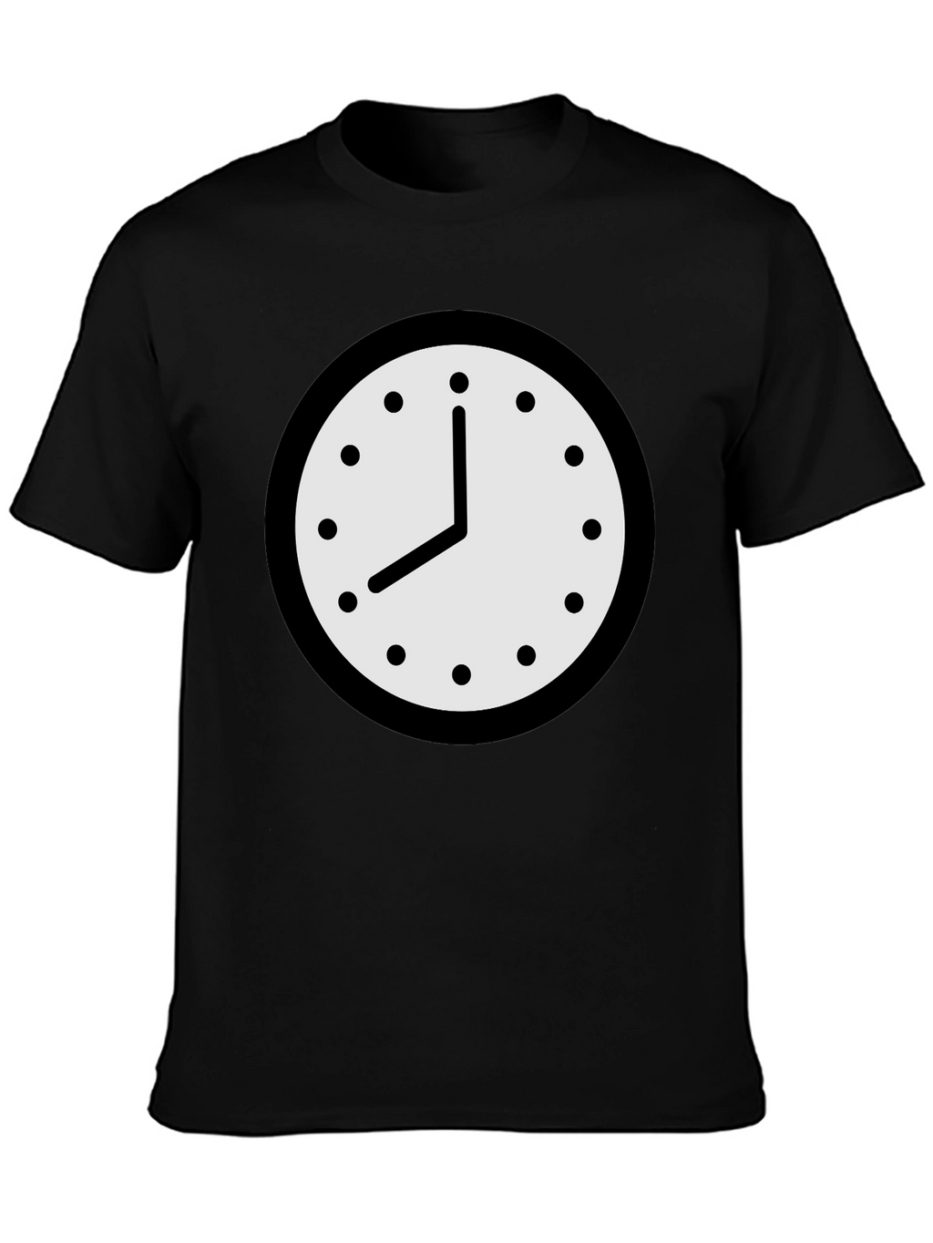 Clock Graphic T-Shirt - Classic Timepiece Design
