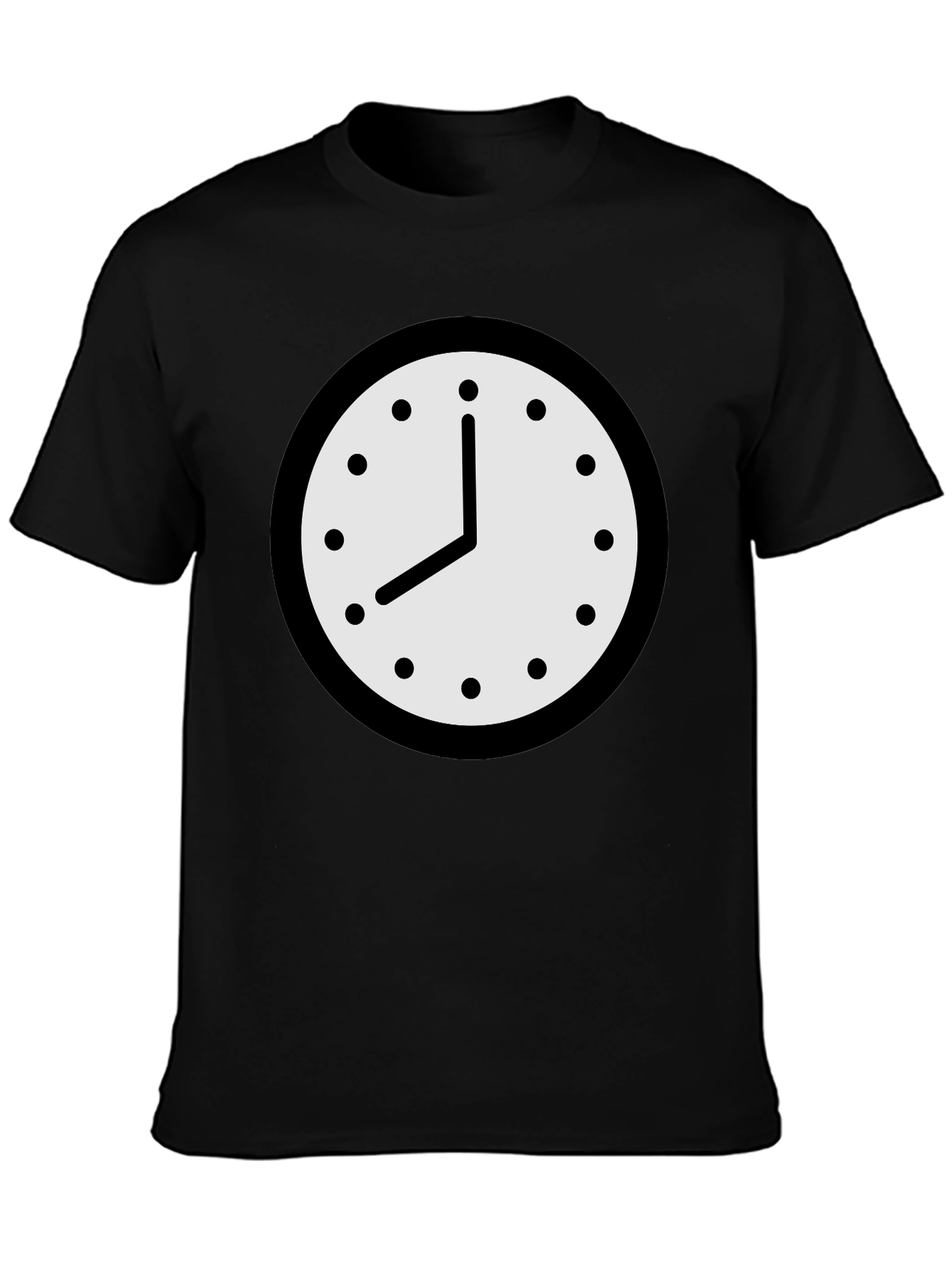 Clock Graphic T-Shirt - Classic Timepiece Design