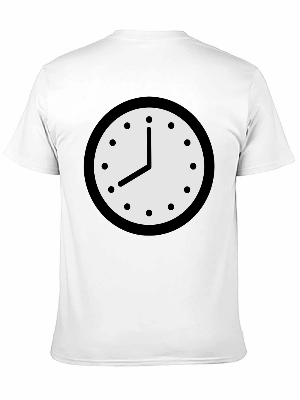 Clock Graphic T-Shirt - Classic Timepiece Design